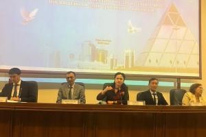 КОНФЕССИЯАРАЛЫҚ ЖӘНЕ ӨРКЕНИЕТАРАЛЫҚ ДИАЛОГТЫҢ ХАЛЫҚАРАЛЫҚ ОРТАЛЫҒЫНЫҢ ҚЫЗМЕТКЕРЛЕРІ ДӘРІС ОҚЫДЫ