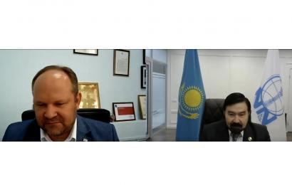 The ZOOM platform hosted a working meeting between the Chairman of the Board of the N. Nazarbayev Сenter for development of interfaith and inter-civilization dialogue B. Sarsenbayev and the Chairman of the Board of JSC «Republican newspaper» Kazakhstanska