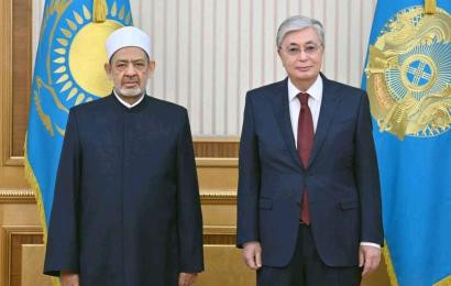 President of Kazakhstan, Grand Imam of Al-Azhar review cooperation in promoting true image of Islam