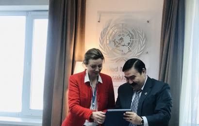 Chairman of the Board of N. Nazarbayev Center Bulat Sarsenbayev met with the UN Resident Coordinator in the Republic of Kazakhstan Michaela Friberg-Story