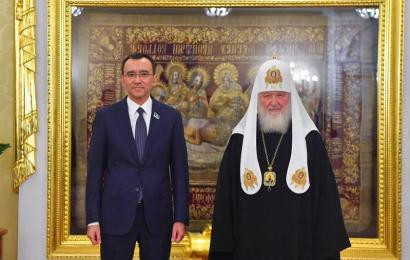 Маулен Ашимбаев встретился с Патриархом Кириллом