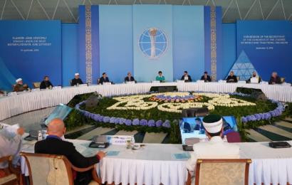 Члены Секретариата съезда лидеров мировых и традиционных религий сделали обращение по случаю 75-летия победы