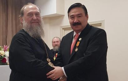 Chairman of the Board of N. Nazarbayev Center Bulat Sarsenbayev took part in the consecration of the Alexander Nevsky Cathedral
