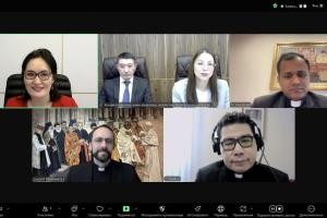 Орталық Қасиетті Тақтың Дінаралық диалог жөніндегі Дикастериясымен өтетін Екінші бірлескен коллоквиумға дайындық аясында онлайн-кездесу өткізді