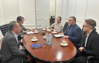 17 февраля 2025 года в Международном центре межконфессионального и межрелигиозного диалога состоялась встреча заместителя Председателя Правления Центра Бауыржана Бакирова с председателем Ассоциации Религиозных объединений Казахстана» Александром Клюшевым.