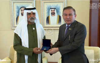 Nahyan bin Mubarak awarded Medal of Honour of Congress of World and Traditional Religious Leaders