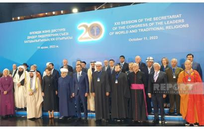 В Астане духовные лидеры более 20 стран поддержали идею создания глобального движения за мир
