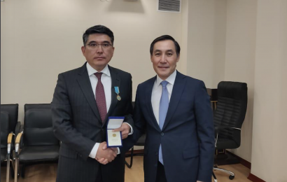 Chairman of the Board of the Center N. Nazarbayev was awarded the Jubilee Medal "25 years of the Assembly of the People of Kazakhstan"