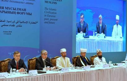 Address by Chairman of the Senate of the Parliament of the Republic of Kazakhstan Kassym-Jomart Tokayev at the Ulemas’ Forum of Eurasian Muslims