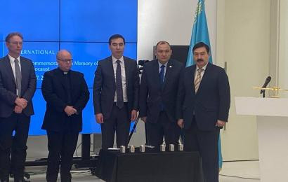 Chairman of the Management Board of the N.Nazarbayev Center B.Sarsenbayev took part in the International Day of Commemoration on Memory of the Victims of the Holocaust.