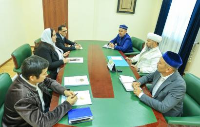 Today in the capital Acting Chairman of the Management Board of the N.Nazarbayev Center  Dianna Yessenova met with Grand Mufti and Chairman of the Muslim Spiritual Board of Kazakhstan Nauryzbay Haji Taganuly