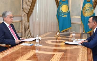 Head of State receives Chairman of the Senate of the Parliament Maulen Ashimbayev