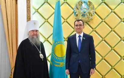 Спикер Сената встретился с Митрополитом Астанайским и Казахстанским