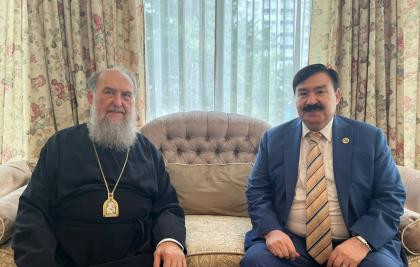 Председатель Правления Центра Н.Назарбаева  Булат Сарсенбаев встретился с Митрополитом Александром