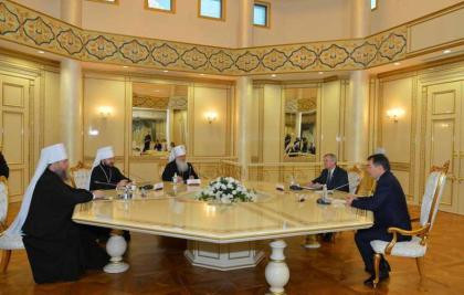 Senate Speaker Meets Chairman of the Department for External Church Relations of the Russian Orthodox Church